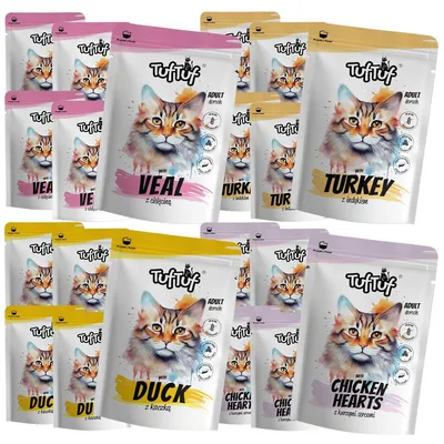 Produktbild von Tuftuf | Feuchtfutter für Katzen - Mix Dergeschmäcker - 20x100g - Nassfutter - 2000g