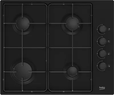 Obrázok produktu pre Beko HIBG64120SB varná doska čierna vstavaná 60 cm plynová 4 zóny(y)