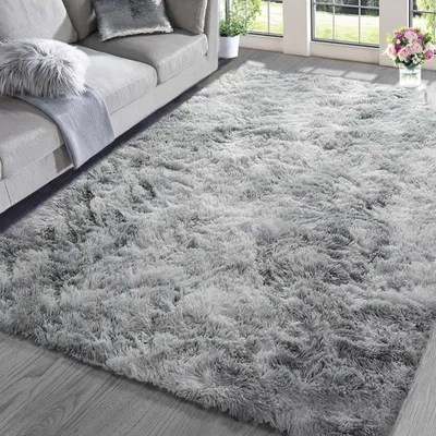 Productafbeelding van Shaggy Vloerkleed Modern voor Woonkamer en Slaapkamer 160 x 200 cm