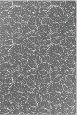 Produktbild von Linierte Blätter im Boho-Stil – Vinylteppich – 100x150 cm – Indoor Teppich – Flur – Pflegeleicht – Modern