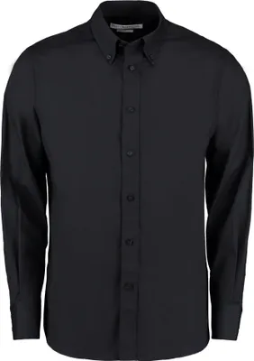 Produktbild von Kustom Kit - "City" Hemd für Herren - Business Langärmlig RW9442 (14,5 in) (Schwarz)