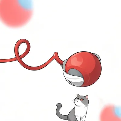 Immagine prodotto di ZukQvrivelig Speedy Tail 2.0: Giocattolo interattivo per gatti, palla per gatti, 3 mesi