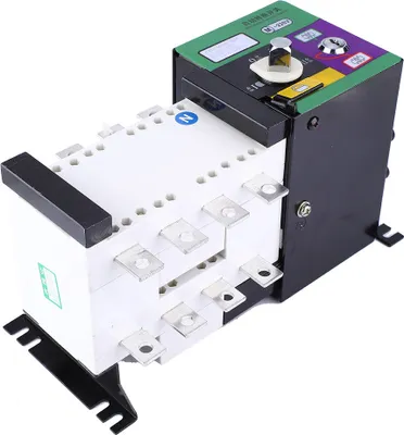 A product shot of an automatic transfer switch.
