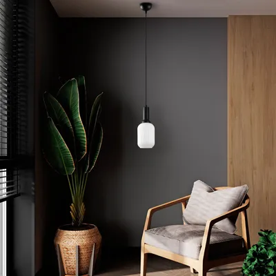 Immagine prodotto di Opviq, Asker - 15192, lampadario, nero, struttura in metallo, 13 x 13 x 118 cm