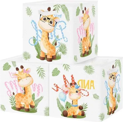 Produktbild von Süße Tier Aufbewahrungsbox 30x30x30 cm für Kinder