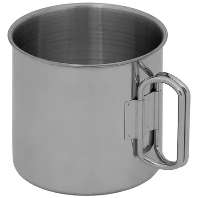 Produktbild von Tasse Edelstahl mit Klappgriffen