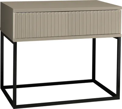 Produktbild von Nachtkommode >Marle< große Schublade, Farbe Kaschmir, Holzwerkstoff - 60x51,7x38,5 (BxHxT)