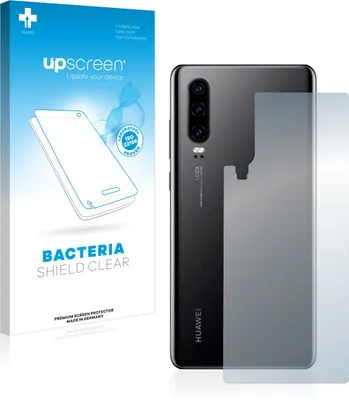Produktbild von upscreen Schutzfolie für Huawei P30 (Rückseite) Antibakterielle Folie Klar Anti-Kratzer