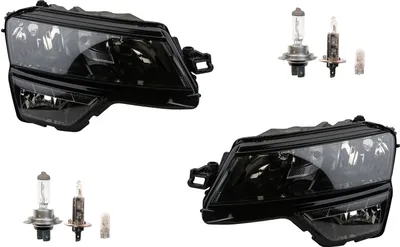 Zdjęcie produktu dla Johns, reflektor lewy i prawy zestaw kompatybilny z Skoda Karoq 07/17 - + żarówka 716610 57B941016 716609 57B941015