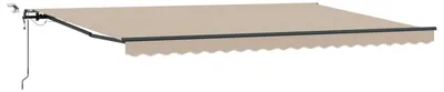Produktbild von vidaXL Markisenstoff mit Beige 500 x 350 cm Polyester