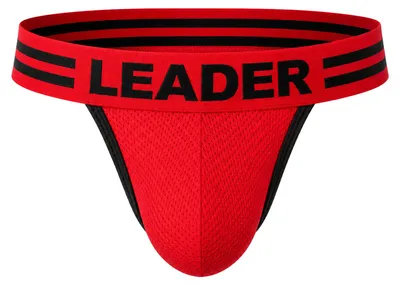 Imagen del producto de LEADER - Ropa Interior Tanga Hombre - Loaded Thong Red - 1x Tamaño M