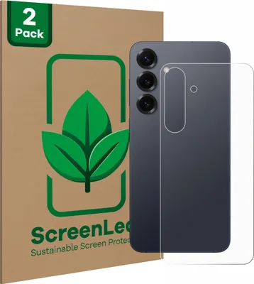 Produktbild von 2x ScreenLeaf Schutzfolie für Samsung Galaxy S25 Plus (Rückseite) nachhaltiger Displayschutz Display Schutz Folie Klar Transparent