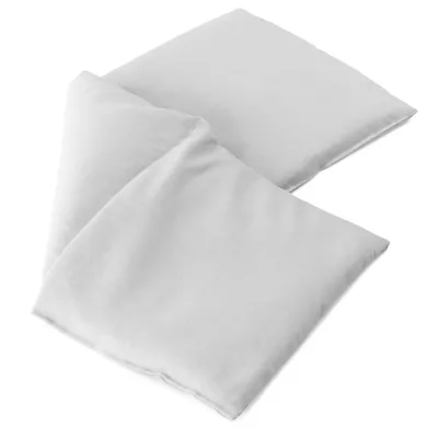 Produktbild von Kirschkernkissen 20x50cm groß 3-Kammer - Wärmekissen, Körnerkissen - Kissen - schneeweiß, 50 x 20 cm, Kirschkerne