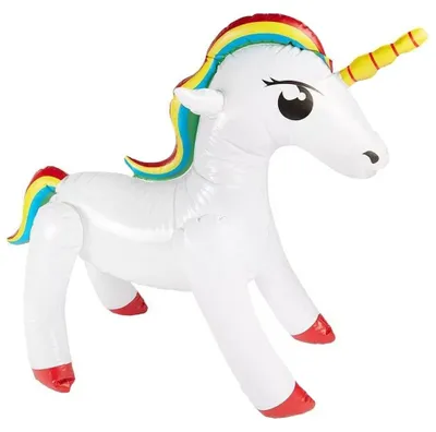 Produktbild von Aufblasbares Einhorn - Karneval Faschingskostüm