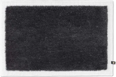 Produktbild von Rhomtuft Badteppich Frame 80 x 160 cm  Farbe  zink/weiss