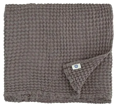 Productafbeelding van Omgoods - Luxe Wafelhanddoek van 48% Linnen en 52% Katoen, Taupe 80 x 100cm
