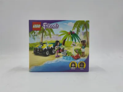 Produktbild von LEGO 41697 Friends Schildkröten-Rettungswagen mit Meerestieren und Geländewagen