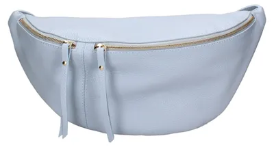 Immagine prodotto di Borsa a tracolla Lux Dames, in vera pelle bianca, con spallina regolabile, prodotta in Italia