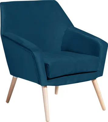 Produktbild von Max Winzer Sessel Alegro - Samtvelours petrol - Maße: 67 x 71 x 81 cm