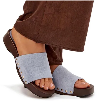 Produktbild von Damenturnschuhe mit goldenen Nieten blauer Ferinna 41