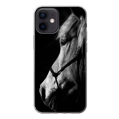 Produktbild von MuchoWow® Handyhülle Schutzhülle Hülle für iPhone 12 Pferd - Halfter - Leicht Silikon Softcase Handy Hülle - Schutzhülle