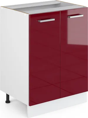 Produktbild von Küchenunterschrank Vicco R-Line Rot Hochglanz 60 cm ohne Arbeitsplatte, Model 30473
