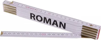 Obrázek produktu pro Levior Metr skládací 2m ROMAN (PROFI, bílý, dřevo)
