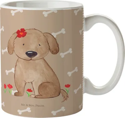 Produktbild von Mr. & Mrs. Panda Plastikbecher Hund Dame - Hundeglück - Geschenk, Haferl, Hunde, Liebenswert, Hundebesitzer, Pott, Kindertasse, Hundeliebe, Hunderasse, Trinklernbecher