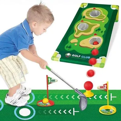 Image de Jouet de golf pour enfants, d'intérieur/d'extérieur, télescopique, sport, pour les grands-parents, jeu interactif, jouet de golf pour enfants