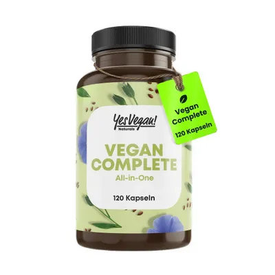 Produktbild von Multivitamin & Mineralien vegan (120 Kapseln = 4 Monate) 13 Vitamine u.a. B12, Jod, Eisen, Cholin
