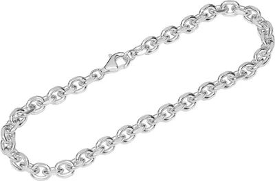 Produktbild von Armband 925 Sterling Silber 19cm Ankerkette diamantiert Herren Armkette exquisit