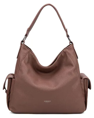 Immagine prodotto di Borsa a Spalla Donna Vegan Leather con Zip Diana&Co Nero 34x32x12cm Black B UNICA 851-2PT-BLACK
