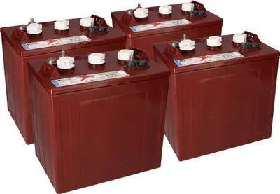 Immagine prodotto di 4x Trojan T-125 Plus 6V 240Ah Batteria da trazione a ciclo profondo Collegamento ELPT