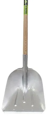 Imagen del producto de Pala con estrías, de acero y con mango "D".