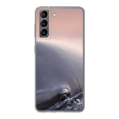 Produktbild von MuchoWow® Handyhülle Schutzhülle Hülle für Samsung Galaxy S21 Delfin - Wasser - Nahaufnahme Silikon Softcase Handy Hülle - Softcase