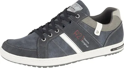 Produktbild von Route 21 Herren Denim Original Freizeit-Sneaker DF1747 (44 EU) (Marineblau)