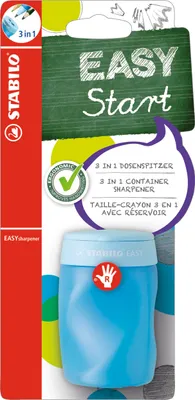 Produktbild von Ergonomischer Dosen-Spitzer für Rechtshänder - STABILO EASYsharpener - 3 in 1 - blau
