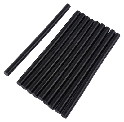 Produktbild von 10 Stück schwarz 7 mm/11 mm Heißklebestifte für Elektropistole DIY Stick (11 x 200 mm)