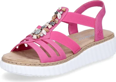 Produktbild von Rieker Sandalen Plat  Sandalen Plat - Fuchsia - Maat 40