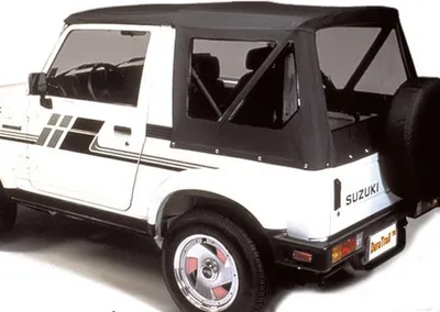 Zdjęcie produktu dla Miękki dach Zamienny dach Top czarny Denim Suzuki SJ Samurai 82-03