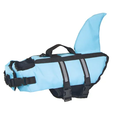 Obrázek produktu pro Nobby plavecká pomůcka Sharki pro psy světle modrá M / 35cm