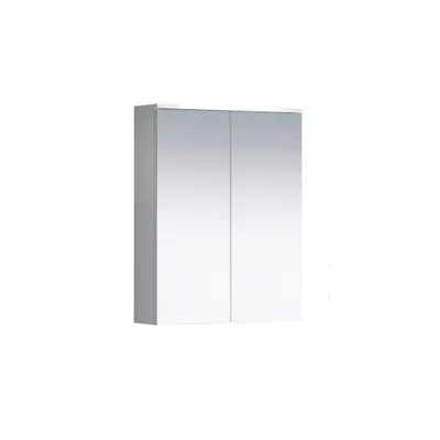 Image de Wons armoir de salle de bain avec miroir blanc.