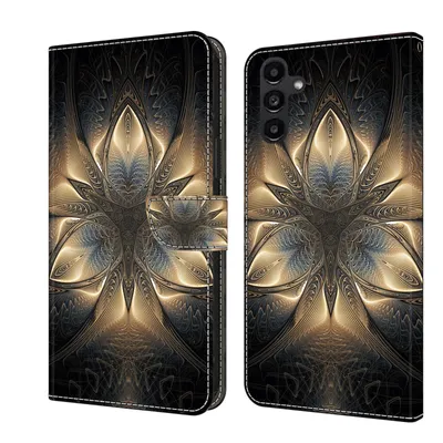 Zdjęcie produktu dla Etui CLM-Tech kompatybilne z Samsung Galaxy A17 / A26 / A18 4G / 5G - etui typu klapka wykonane z skórypoliuretan z funkcją podstawki i przegródkami na karty - ochronne etui w złotym kolorze