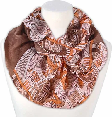Produktbild von XXL Schlauchschal Infinity Loop Schal Rundschal Ornamente Maya Muster Tube Scarf Autiga®