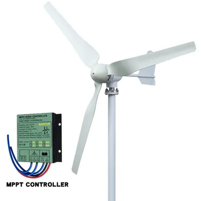 Image de Générateur éolien, 3 pales, faible vitesse de démarrage, contrôle du vent 3 kW, 12V