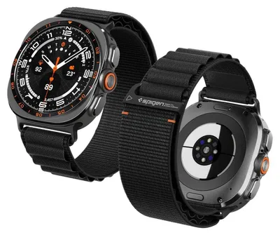 Obrázok produktu pre Spigen WBF1, Skupina, Smartwatch, Čierna, Samsung, Galaxy Watch Ultra 2 (47mm), Textil