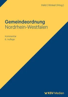 Obrázek produktu pro Gemeindeordnung Nordrhein-Westfalen