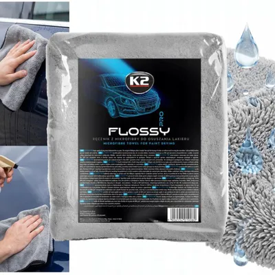 Produktbild von K2 Flossy Pro Mikrofaser-Handtuch zum Trocknen des Autos, 60 x 90 cm, 800 g/m², D0220
