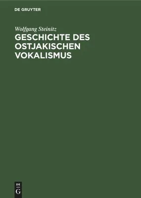 Produktbild von Geschichte des ostjakischen Vokalismus
