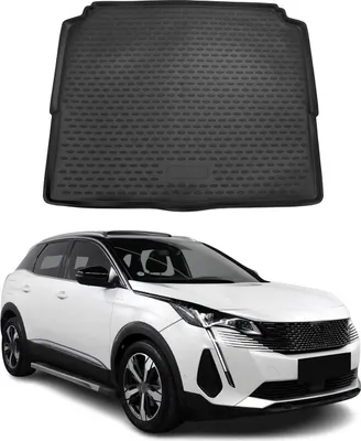 Image de Tapis de coffre pour Peugeot 3008 2016-2021 Bas caoutchouc TPE